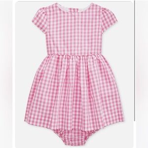 Ralph Lauren Pink Checkered Baby Outfit